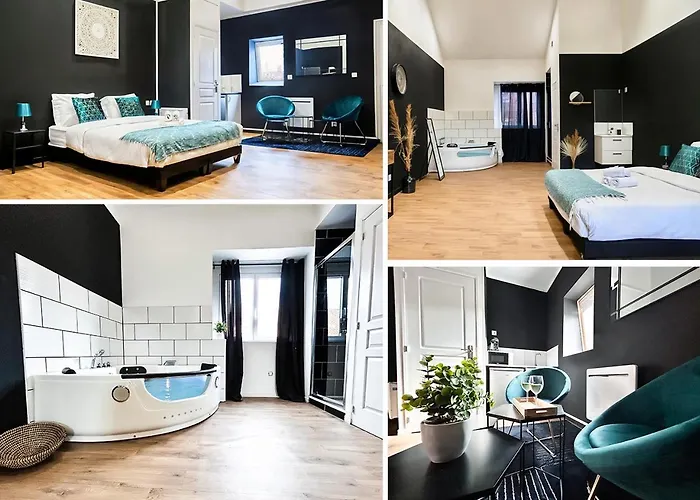 Апартаменты Balneo Privee Design Calme Proche Lille *