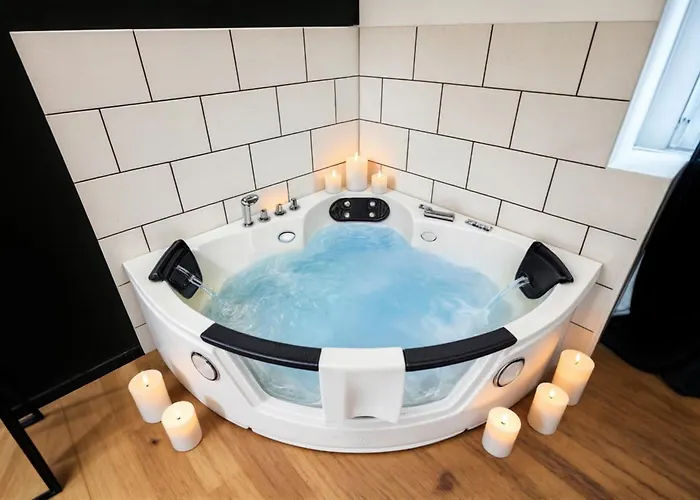 Balneo Privee Design Calme Proche Lille Апартаменты Рубе