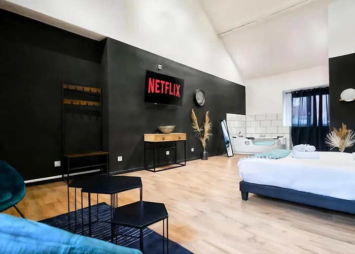 Balneo Privee Design Calme Proche Lille Апартаменты *